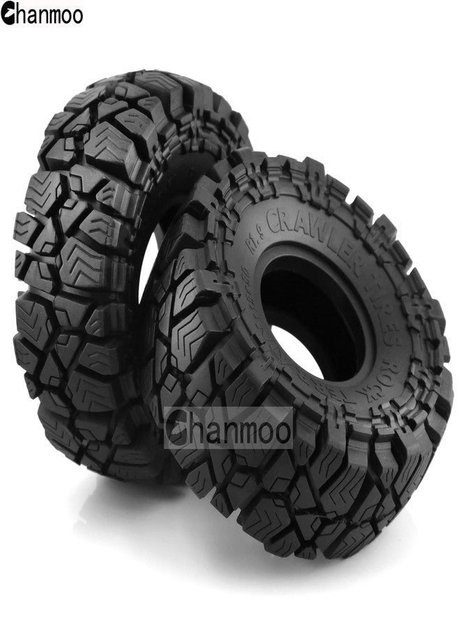 Chanmoo 1.9 RC Crawler Tires OD 115mm 1/10 Soft Rubber Mud Grappler Wheels Tyres With Foam For 1/10 Scale Rock Crawler Car Traxxas TRX4 Axial SCX10 II RC4WD D90 TF2 Tamiya Gen8 1.9 Beadlock Rims 4PCS - Image 3